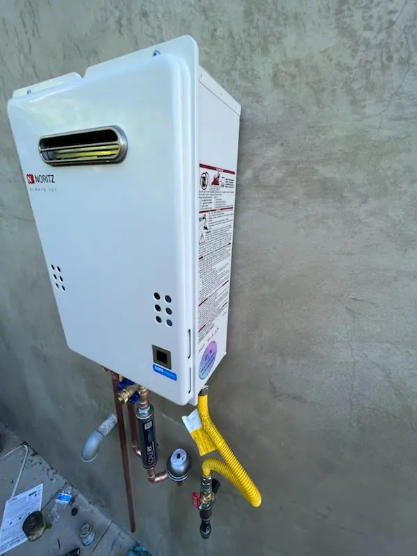 Tankless water heater installation for Overton homes